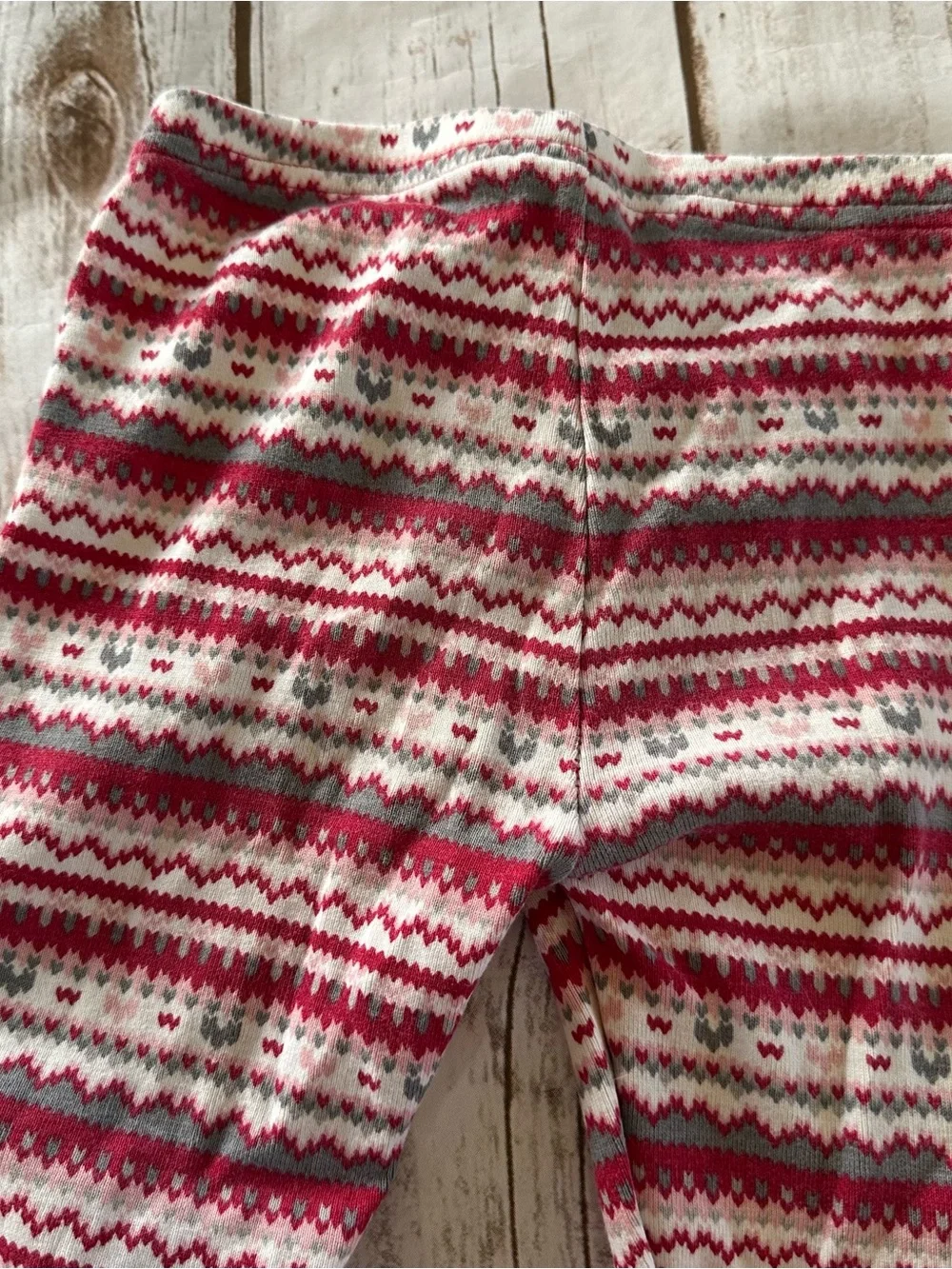 Gymboree red geometric pattern leggings vguc size 6